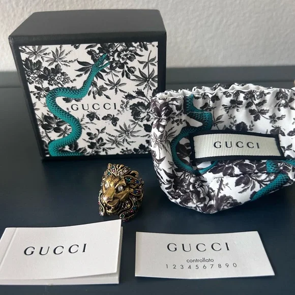G U C C I 🔥 Lion Ring 🔥 - Picture 2 of 7